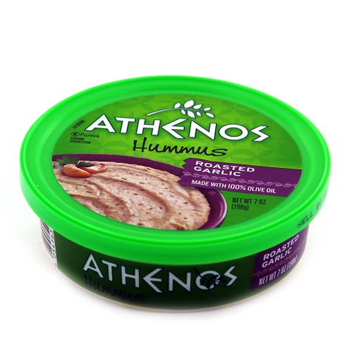 Athenos Hummus Roasted Garlic 7oz - Available at Alosra Online Supermarket