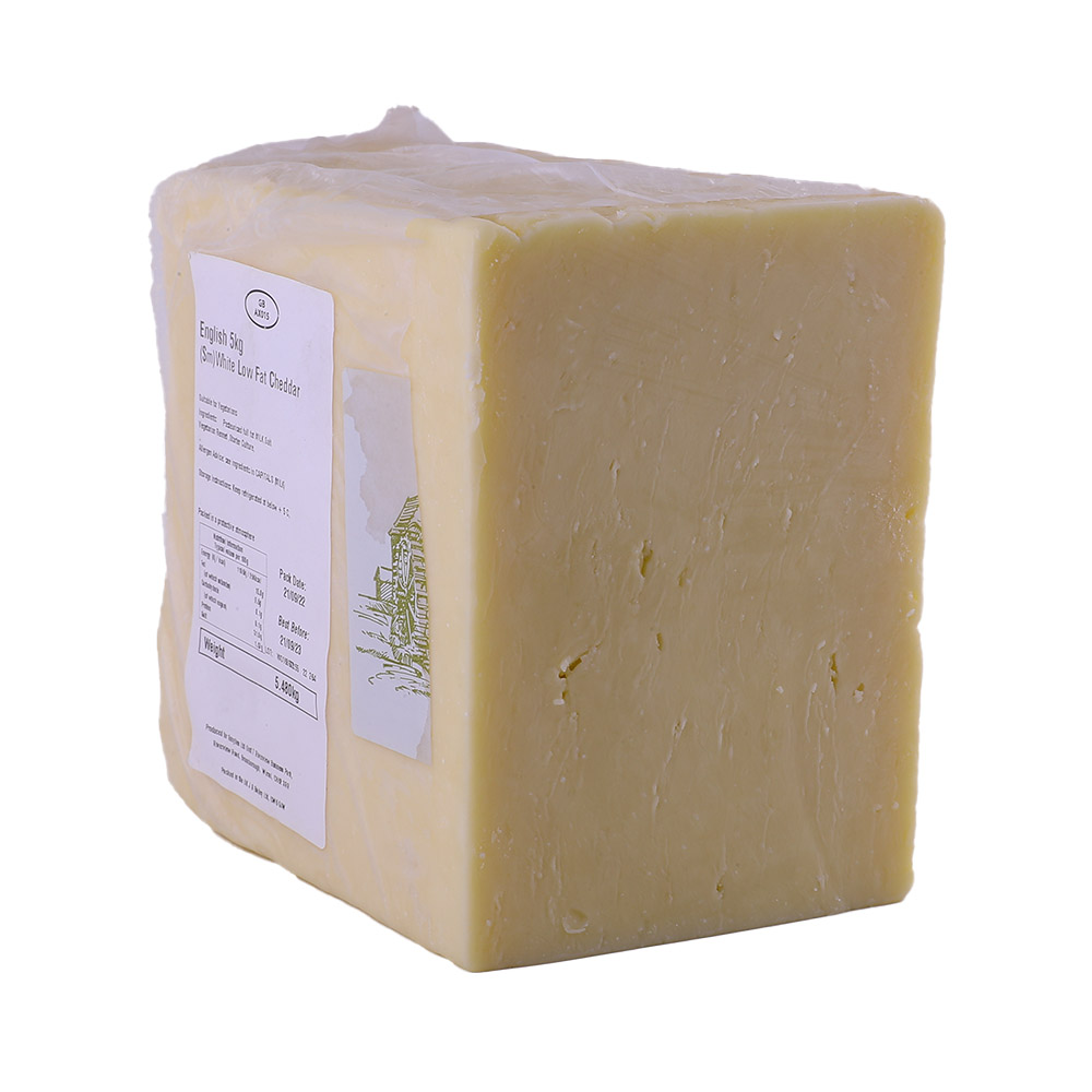 Calveley Low Fat Cheddar [Per Kg] back image