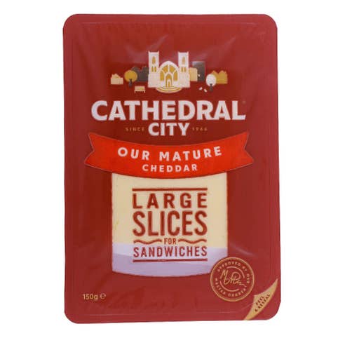 Cathedral City Sliced Mature Cheddar 160g - Available at Alosra Online Supermarket