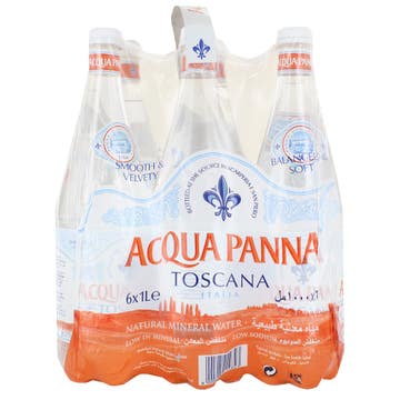 Acqua Panna Natural Mineral Water 1L [6 Pack] - Available at Alosra Online Supermarket