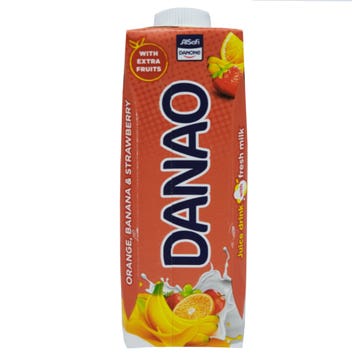 Danao Orange Banana & Strawberry Juice Milk 180ml - Available at Alosra Online Supermarket
