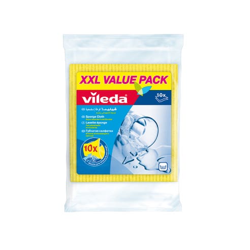 Vileda Sponge Cloth XXL [10 Pieces] - Available at Alosra Online Supermarket