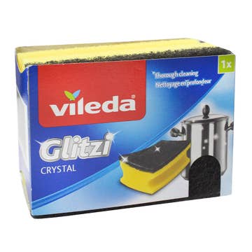 Vileda Super Glitzi Crystal Scourer- Available at Alosra Online Supermarket