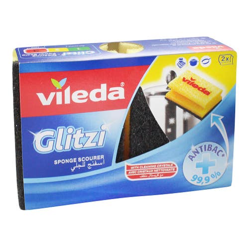 Vileda Super Glitzi Sponge Scourer- Available at Alosra Online Supermarket