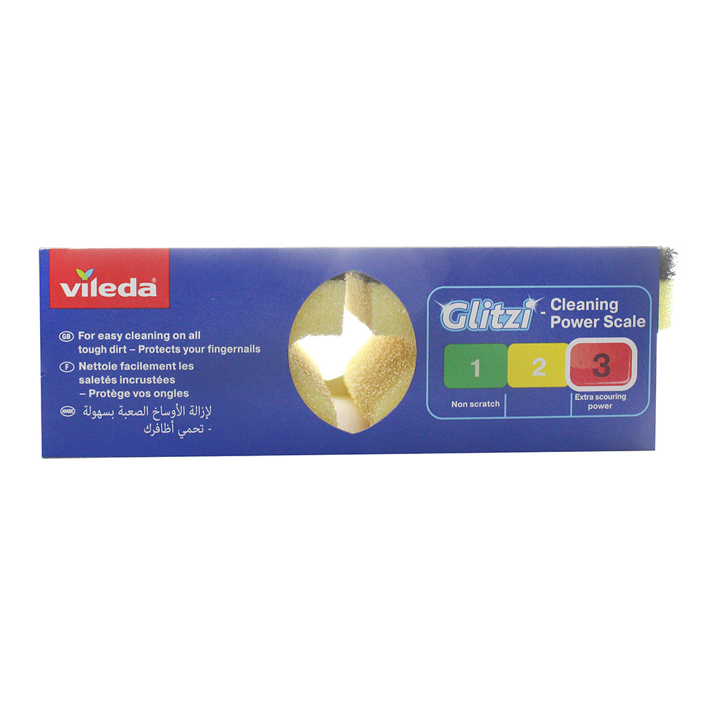 Vileda Super Glitzi Sponge Scourer back image