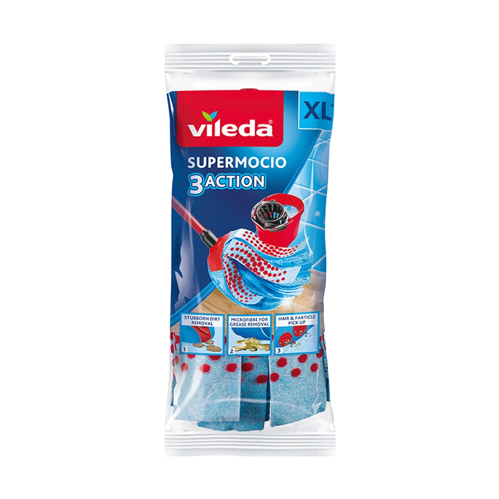 Vileda Super Mocio 3 Action Mop Refill - Available at Alosra Online Supermarket