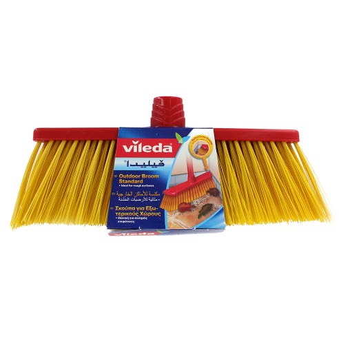 Vileda Standard Outdoor Broom [Head + Handle] - Available at Alosra Online Supermarket