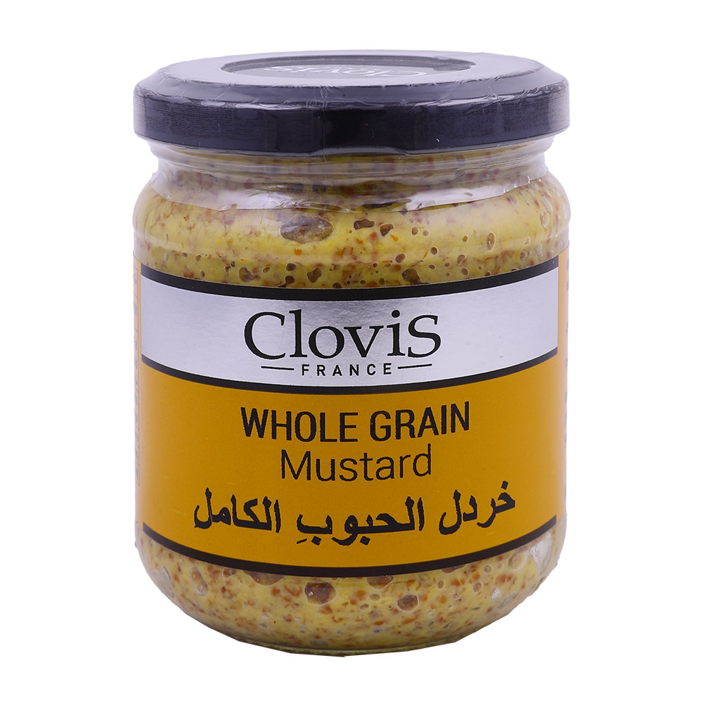 Clovis Wholegrain Mustard 200g - Available at Alosra Online Supermarket