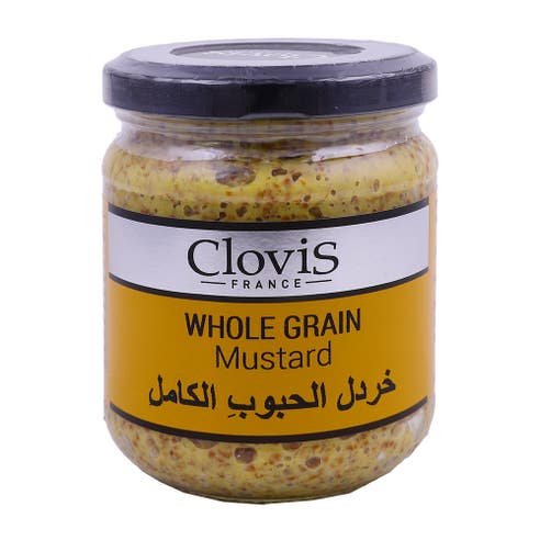 Clovis Wholegrain Mustard 200g - Available at Alosra Online Supermarket