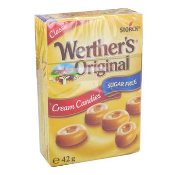 Storck Werther's Original Sugar-Free Cream Candies 42g - Available at Alosra Online Supermarket