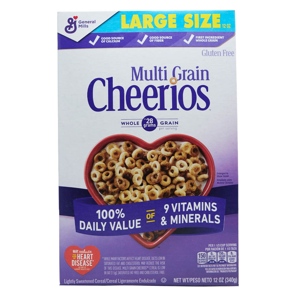 General Mills Multi Grain Cheerios Cereal 340g - Available at Alosra Online Supermarket