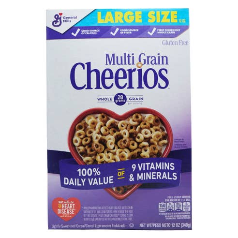 General Mills Multi Grain Cheerios Cereal 340g - Available at Alosra Online Supermarket
