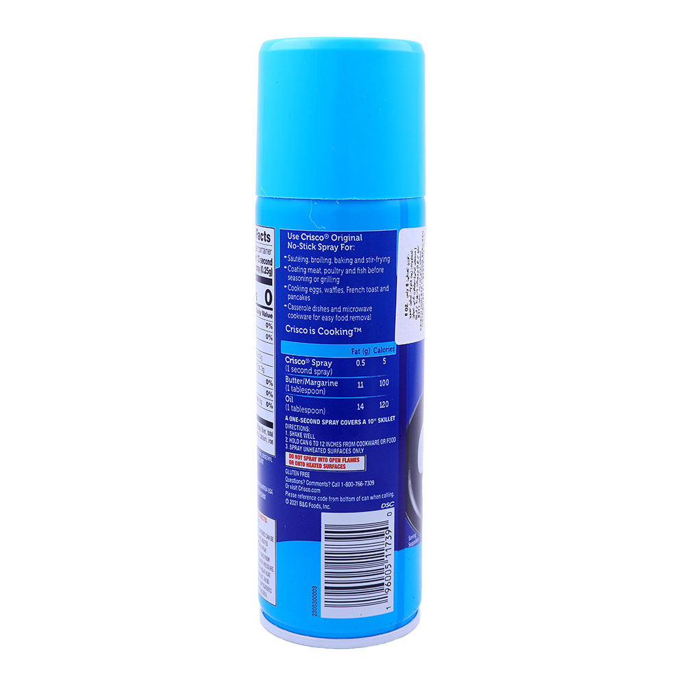 Crisco Cooking Spray Regular 6Oz - Bahrain Alosraonline store