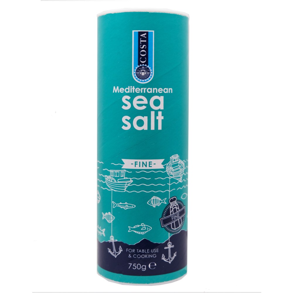 Costa Mediterranean Fine Sea Salt 750g - Available at Alosra Online Supermarket