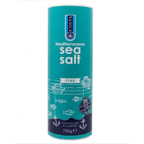 Costa Mediterranean Fine Sea Salt 750g - Available at Alosra Online Supermarket