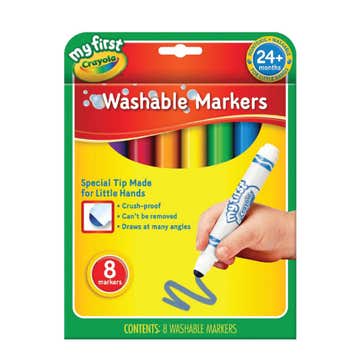 Crayola Washable Markers 8's - Available at Alosra Online Supermarket