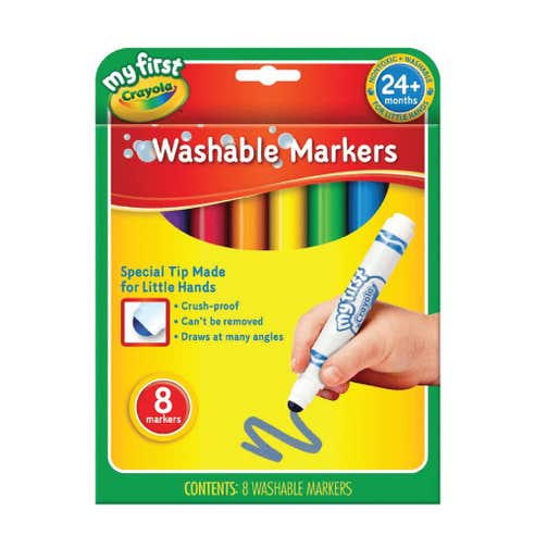 Crayola Washable Markers 8's - Available at Alosra Online Supermarket