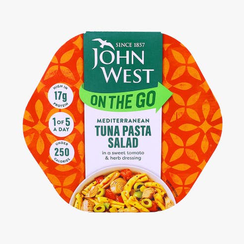 John West Mediterranean Tuna Pasta Salad 220g - Available at Alosra Online Supermarket