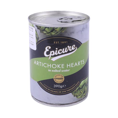 Epicure Artichoke Hearts In Salted Water 390g - Available at Alosra Online Supermarket