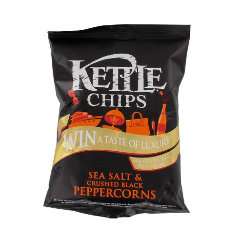Kettle Sea Salt & Crushed Pepper Chips 40g - Available at Alosra Online Supermarket