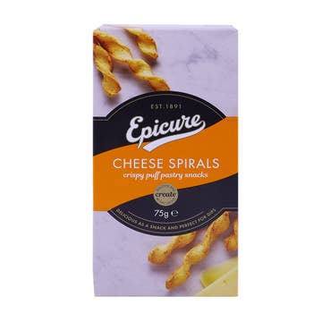 Epicure Cheese Spirals 75g - Available at Alosra Online Supermarket