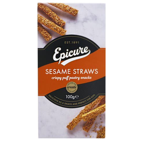 Epicure Sesame Straws Pastry Snacks 100g - Available at Alosra Online Supermarket