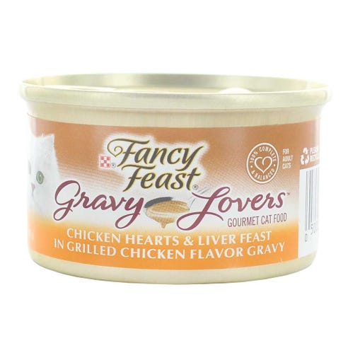 Fancy Feast Chicken Hearts & Liver Feast Cat Food 85g - Available at Alosra Online Supermarket