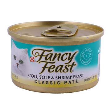 Purina Fancy Feast Cod, Sole & Shrimp Classic Pate Gourmet 85g - Available at Alosra Online Supermarket