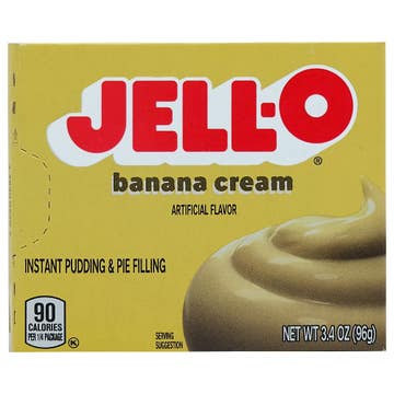 Jell-O Banana Cream Instant Pudding & Pie Filling 96g