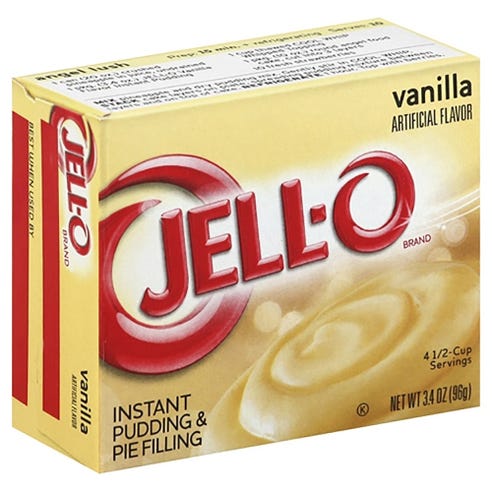 JELL-O Instant Pudding & Pie Filling French Vanilla Flavour 96g - Available at Alosra Online Supermarket