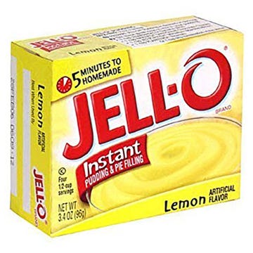 JELL-O  Instant Pudding & Pie Filling Lemon Flavour 96g - Available at Alosra Online Supermarket