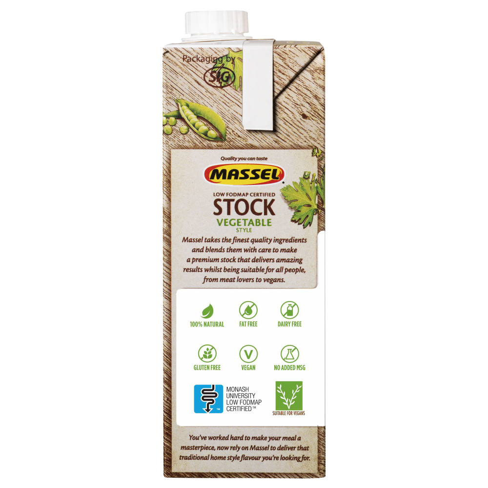 Massel Australian Owned Vegetable Stock 1L right side image