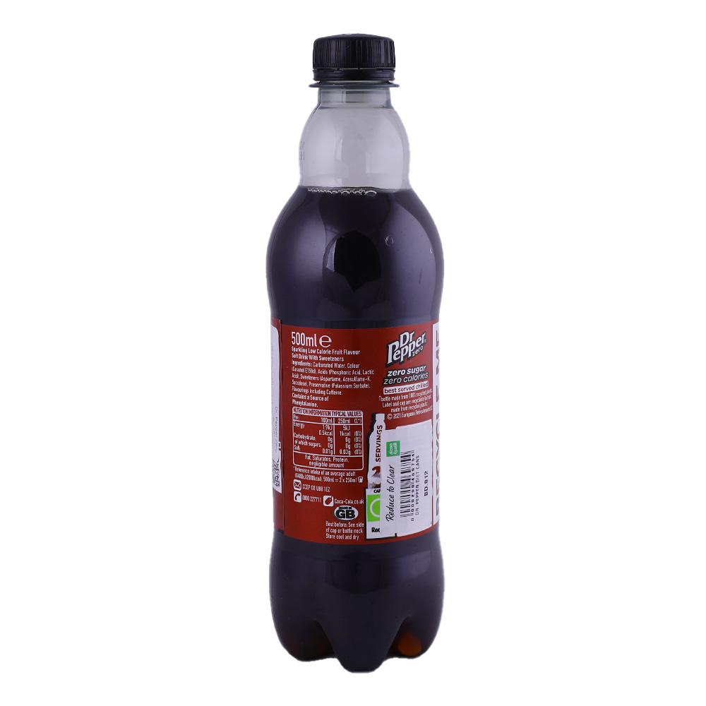 Dr.Pepper Diet Cola Cans 500ml back image