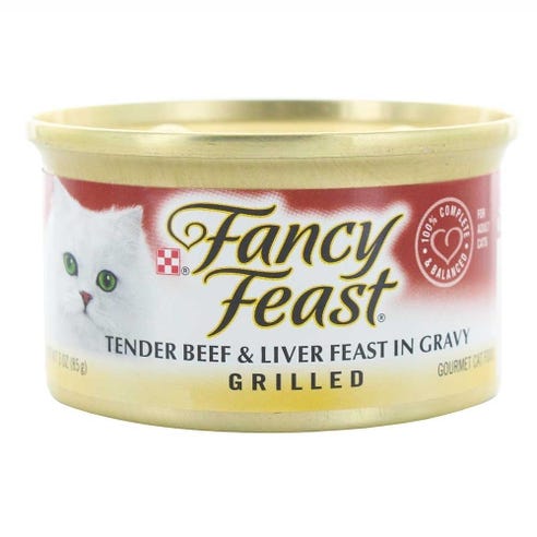 Purina Fancy Feast Grilled Tender Beef & Liver in Gravy 85g - Available at Alosra Online Supermarket