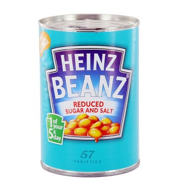 Heinz Beanz Reduced Sugar & Salt Baked Beans 415g - Available at Alosra Online Supermarket