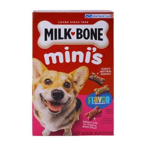 Milk Bone Minis Flavour Snacks 15oz - Available at Alosra Online Supermarket