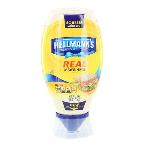 Hellmann's Squeeze Mayonnaise 591ml - Available at Alosra Online Supermarket