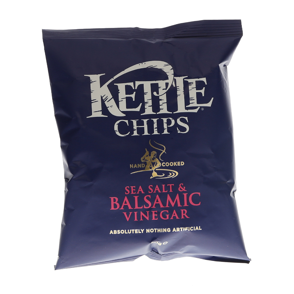 Kettle Sea Salt & Balsamic Vinegar Chips 40g - Available at Alosra Online Supermarket