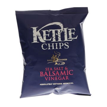 Kettle Sea Salt & Balsamic Vinegar Chips 40g - Available at Alosra Online Supermarket