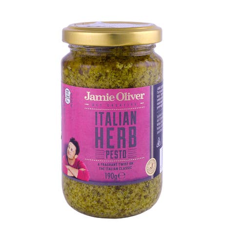 Jamie Oliver Italian Herb Pesto 190g - Available at Alosra Online Supermarket