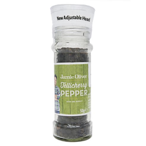 Jamie Oliver Tellicherry Pepper 50g - Available at Alosra Online Supermarket