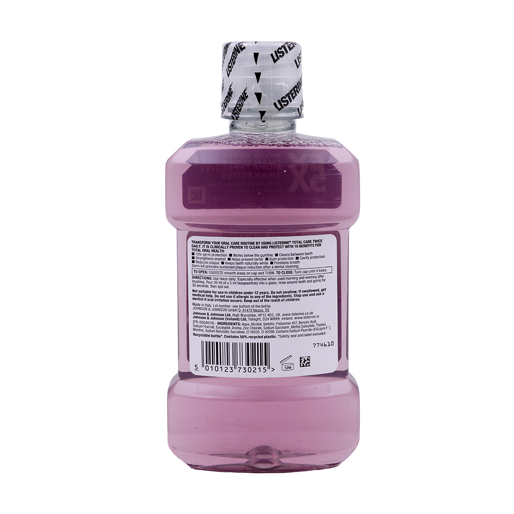 Listerine Total Care Mouthwash 250ml - Bahrain Alosraonline store