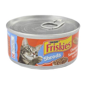 Purina Friskies Chicken & Salmon Shreds 5.5oz - Available at Alosra Online Supermarket