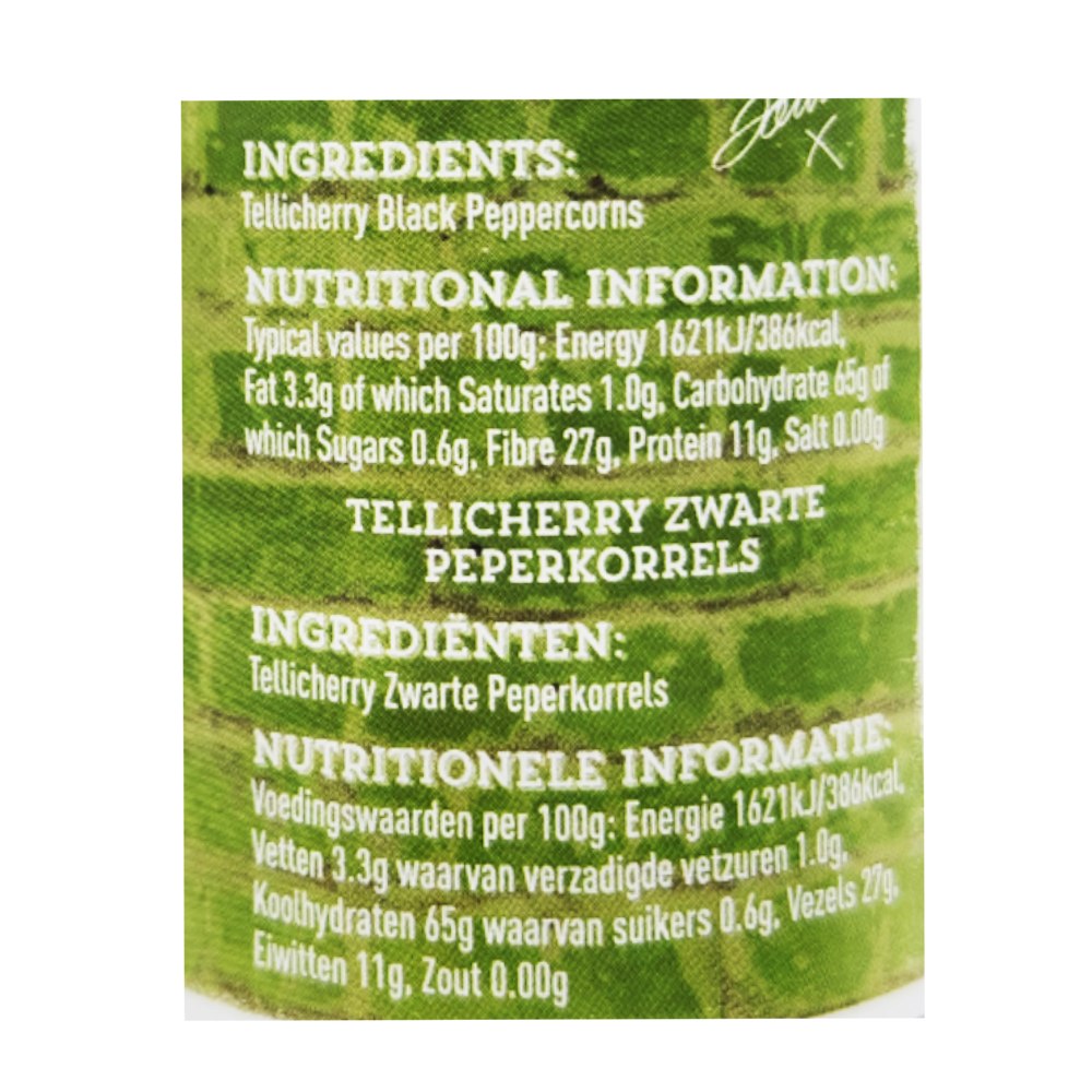Jamie Oliver Tellicherry Black Pepper 180g back image