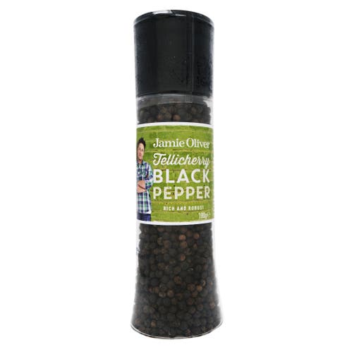 Jamie Oliver Tellicherry Black Pepper 180g - Available at Alosra Online Supermarket