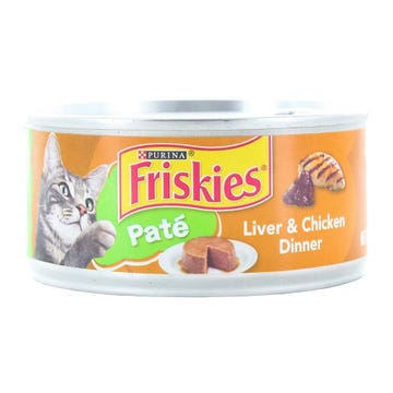 Purina Friskies Liver & Chicken Pate Cat Food 156g - Available at Alosra Online Supermarket