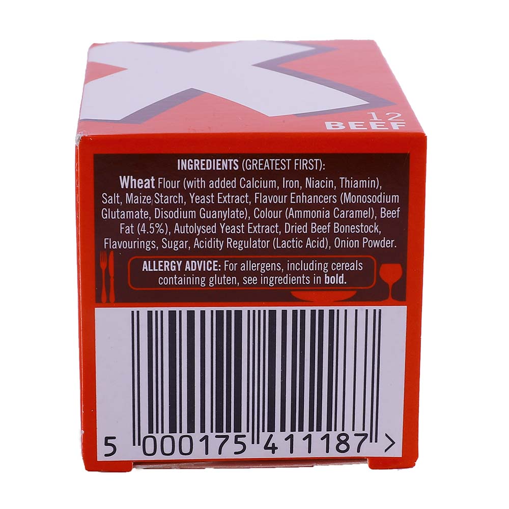 Oxo Original Beef Cubes 72g [Non-Halal] right side image