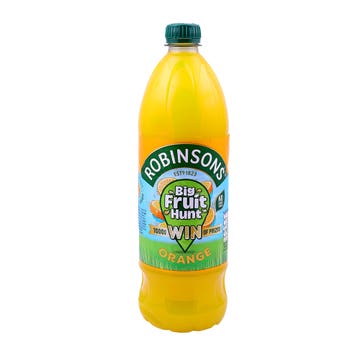 Robinsons Big Fruit Hunt No Sugar Orange 1L - Available at Alosra Online Supermarket