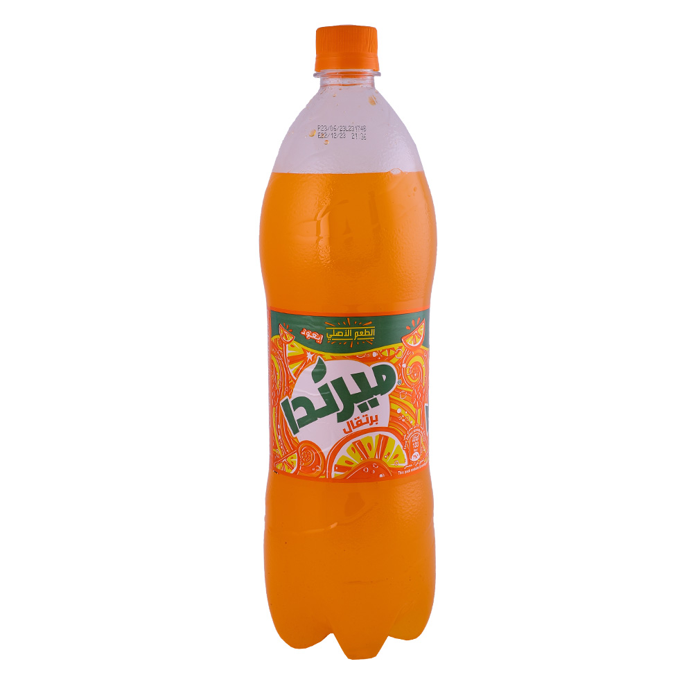 Mirinda Orange Bottle 1.25L back image