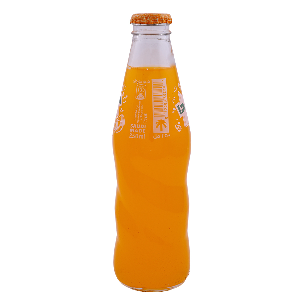 Mirinda Orange NRB 250ml back image